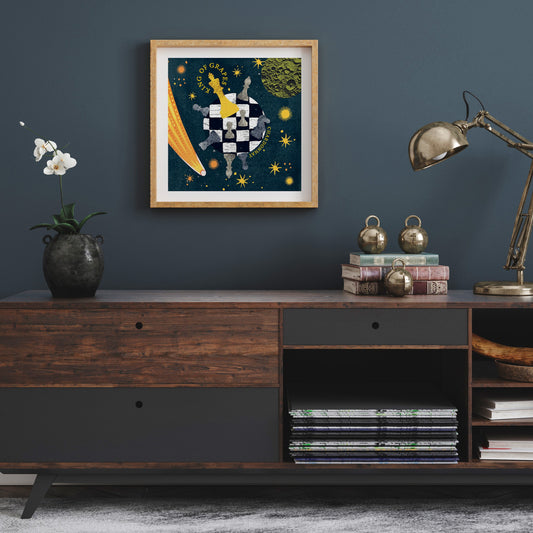 Framed Art Print of The Legends King of Grapes Chardonnay 