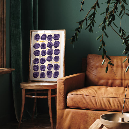 Framed print of Blackbird Merlot